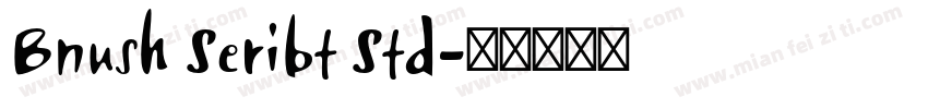 Bnush Seribt Std字体转换